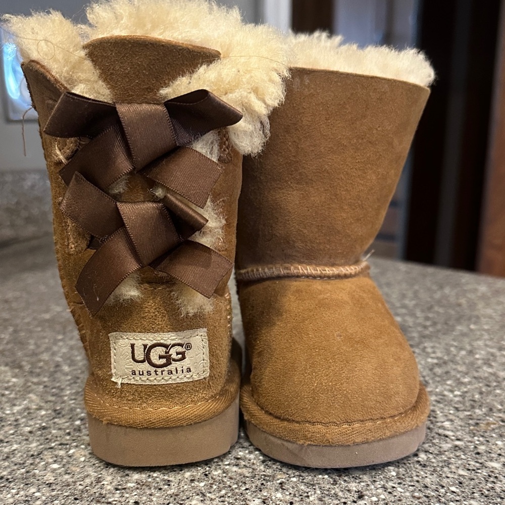 UGG Beige Baby Boots with Soft Lining